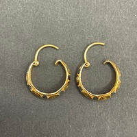 Ladies 22ct Yellow Gold Round Hoop Earrings