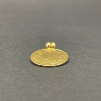 Unisex 22ct Yellow Gold Half Sovereign Coin Pendant