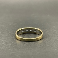 Mens 18ct Two Tone Gold Diamond Band Ring