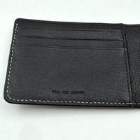 Status Anxiety Mens Leather Bi Fold Genuine Wallet Black with Gift Tin