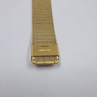 Uncle Jack 40mm Gold Tone Stainless Steel Quartz Mens Dress Watch Mesh Band