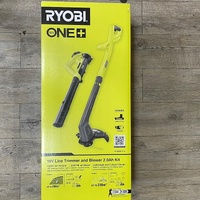Ryobi 18V ONE+ Line Trimmer and Blower Kit 2.0Ah Battery R18XBLT12
