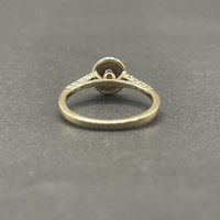 Ladies 9ct Yellow Gold Diamond Cluster Ring