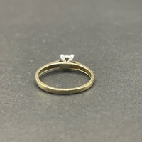 Ladies 9ct Yellow Gold Diamond Ring