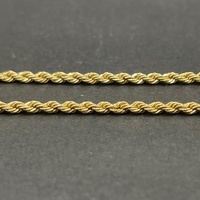 Ladies 18ct Yellow Gold Twist Rope Link Necklace