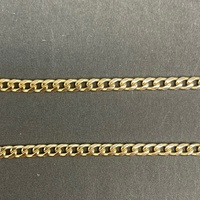Unisex 9ct Yellow Gold Curb Link Necklace