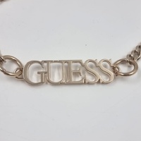 Guess Pink Quilted Mini Crossbody Bag with Chain Strap Flap Closure
