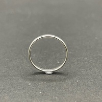 Large View Unisex 9ct White Gold Band Ring