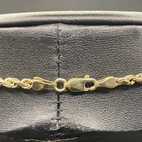 Ladies 9ct Yellow Gold Twist Rope Necklace