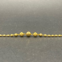 Ladies 22ct Yellow Gold Rada & Bead Link Necklace