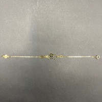 Child's 18ct Yellow Gold Anchor Link Bracelet