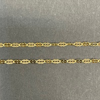 Ladies 18ct Yellow Gold Fancy Link Chain & Religious Pendant