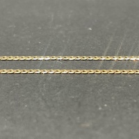 Mens 9ct Yellow Gold Curb Link Necklace