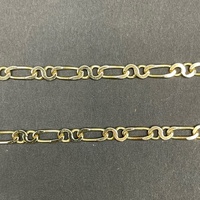 Unisex 9ct Yellow Gold Figaro Link Necklace