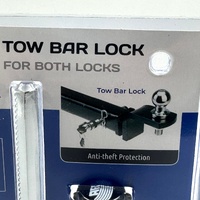 Ark ATL155 Heavy Duty Trailer and Tow Bar Lock Kit Same Key Secure