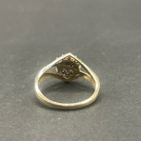 Ladies 9ct Yellow Gold Diamond Cluster Ring