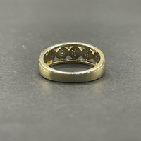 Ladies 9ct Yellow Gold Diamond Cluster Ring