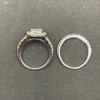 Ladies 18ct White Gold Diamond Ring Bridal Set