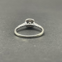 Ladies 9ct White Gold Diamond Cluster Ring