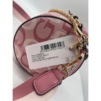 Guess Anessa Cylinder Bag Crossbody Peony Multi Chain Shoulder Purse