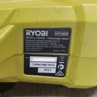 Ryobi 18V One+ Hedge Trimmer OHT1800P 400mm Blade with 2.0Ah Battery