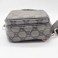 Gucci Ophidia GG Supreme Mini Bag 752565 Small Crossbody Purse Handbag Grey