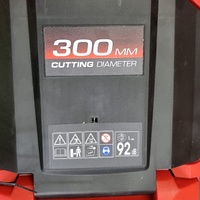 Ozito 18V Cordless Lawn Mower 300mm Cutting 4.0Ah Battery Charger