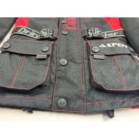 Dririder Aspen Motorcycle Jacket Size Small Black Red Protective Riding Gear