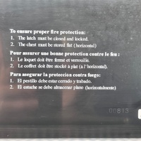 Honeywell Fire Resistant Chest Safe with 2 Keys Portable Waterproof Box