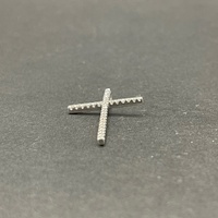 Unisex 18ct White Gold Diamond Cross Pendant