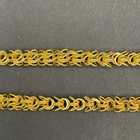 Unisex 18ct Yellow Gold Fancy Link Necklace