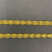 Unisex 24ct Yellow Gold Fancy Link Necklace