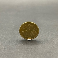 Unisex 22ct Yellow Gold Half Sovereign Coin