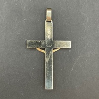 Unisex 9ct Yellow Gold Crucifix Cross Pendant