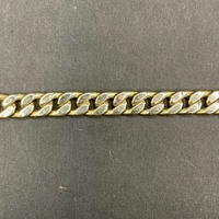 Large View Mens 9ct Yellow Gold Curb Link Bracelet