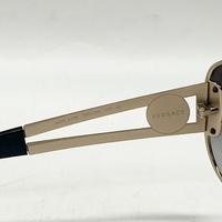 Versace VE2166 Rock Icons Sunglasses Pale Gold Frame Grey Gradient Lens