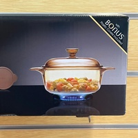 Visions VS-336/CL1 6PC Versa Pyroceram Casserole Set with Lids and Storage