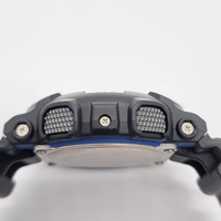 Casio G-Shock GA-100-1A2 Blue Analog Digital Mens Watch Black Resin