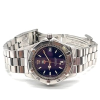 TAG Heuer 2000 WK1113-0 38mm Blue Dial Quartz Watch Steel Bracelet Date