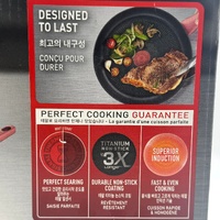 Tefal Perfect Cook 2 Pc Frypan Set 24cm and 28cm Induction Non Stick
