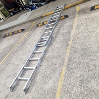 Bailey 3 Tier Slide Ladder Aluminium Folding Step Ladder Durable