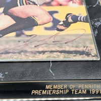 Brad Fittler Signed 7/50 Penrith Premiership 1991 Plaque Olympian