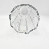 Bohemia Crystal Glass Vase Czech Republic Clear Cut Glass Elegant Decor