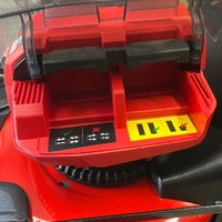 Large View Ozito PXCSDMS-018 18 Inch 36V Brushless Steel Lawn Mower Batteries and Charger