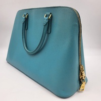 Prada Saffiano Mint Green Tote Bag ML0812 Top Handle Lux Purse Authenticity Card
