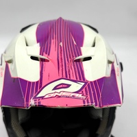 O'Neal Five Series Distortion Motocross Helmet Pink White Size Youth SM