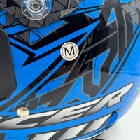 RXT A-717K Racer III Motorcycle Helmet Blue Size M Full Face Safety Gear