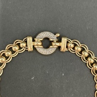 Ladies 9ct Yellow Gold Double Belcher Link Bracelet
