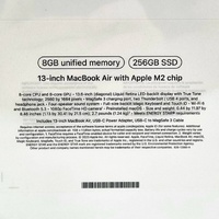 Apple MacBook Air M2 13.6 Inch Midnight MLY33X/A 8GB RAM 256GB SSD