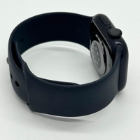 Large View Apple Watch Series 9 41mm Midnight Aluminum Case with Sport Band GPS A2978